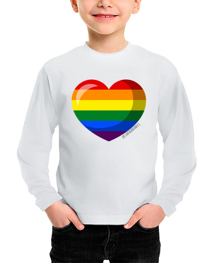 Image of rainbow pride heart by deastikha arts