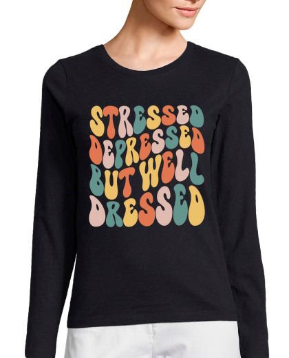 Image of stressed depressed but well dressed