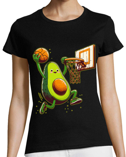 Image of Cute Kawaii Avocado Fruit Basketball