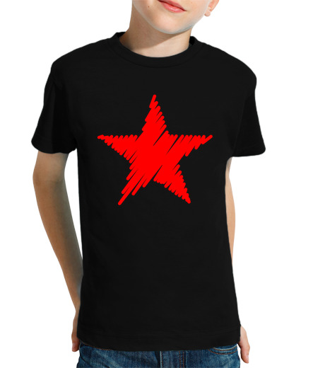 T-shirt bambino manica corta colpi red star