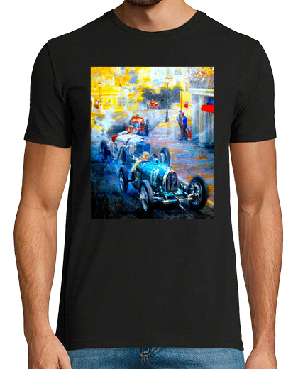 Image of Monaco Grand Prix Vintage Painting Pos