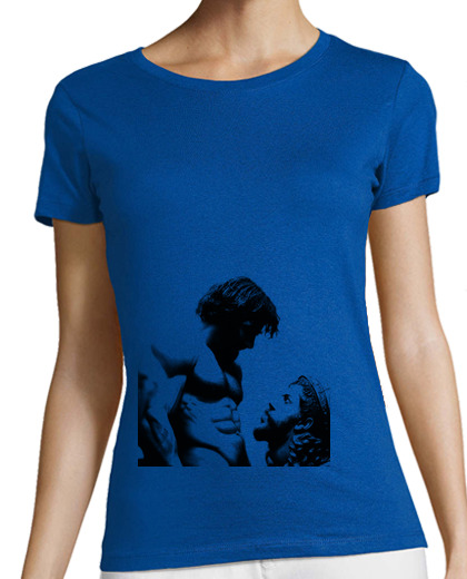 Image of alexander the great and transparent hephaestion. feminine cut t shirt .