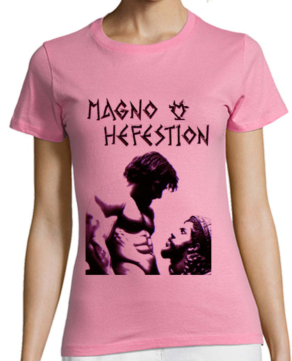 Image of great and hephaestion. 3d ink. feminine cut t shirt .