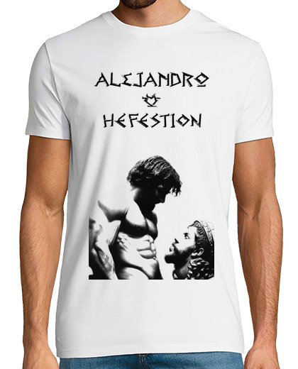 Image of alexander the great and hephaestion shadow. men's t shirt