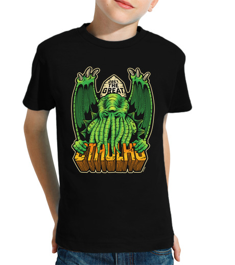 Tee Shirt Pour Enfant Manche Courte grand cthulhu