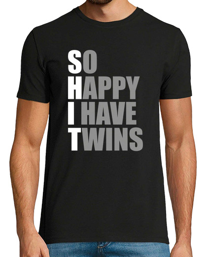 Image of So Happy I Have Twins Funny Parent Twin