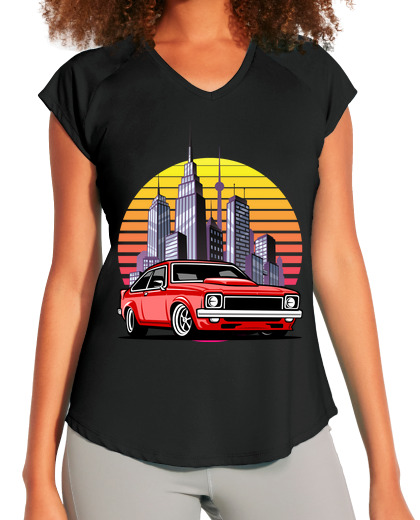 Image of Red Car and city