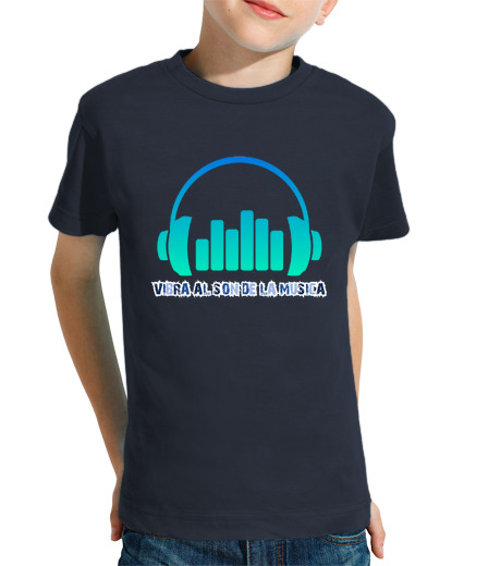 Tee Shirt Pour Enfant Manche Courte vibre au son de la musique