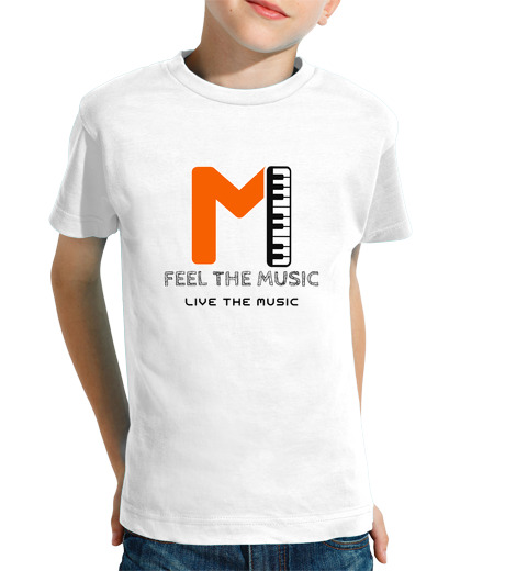 Tee Shirt Pour Enfant Manche Courte la musique est tombée