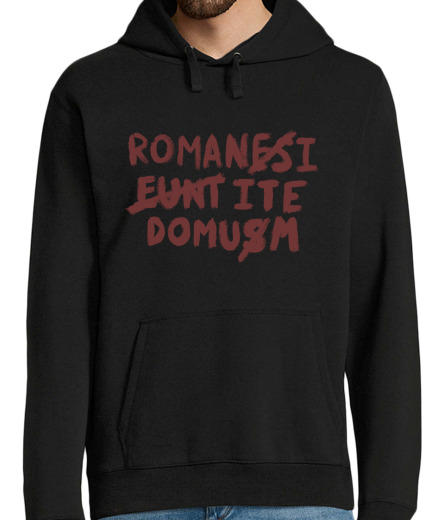 Sweat-shirt À Capuche Pour Homme romani ite domum sweat-shirt