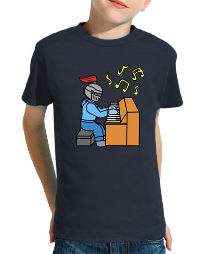 Tee Shirt Pour Enfant Manche Courte chevalier de dessin animé mignon jouant