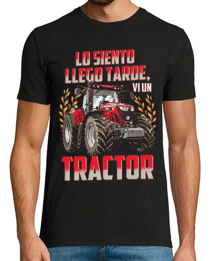 Image of i'm late i've seen a tractor father tractor driver farmer