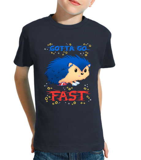 Image of gotta go fast sonic the hedgehog kids t shirt