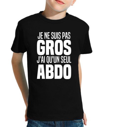 Tee Shirt Pour Enfant Manche Courte Je Ne Suis Pas Gros Ventre Homme Gros