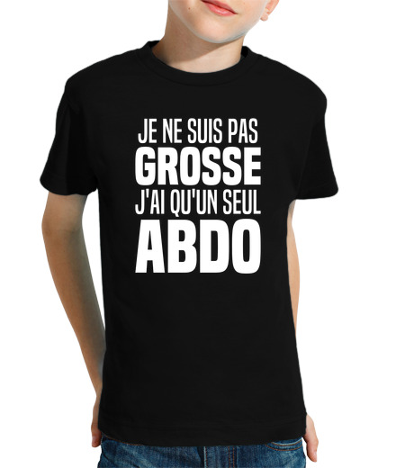 Tee Shirt Pour Enfant Manche Courte Je Ne Suis Pas Grosse Femme Gros Ventre