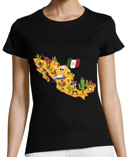 Image of Viva Mexico Mexican Flag Map Travel Men