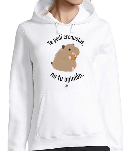 Sweat-shirt À Capuche Pour Femme Je t39ai demandé des croquettes pas ton