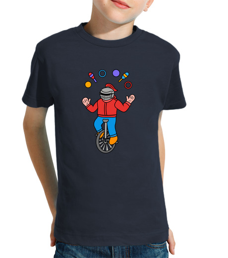 Tee Shirt Pour Enfant Manche Courte dessin animé chevalier jongleur tour mo