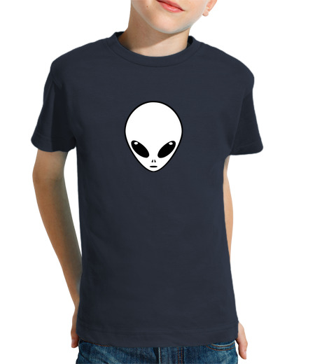 Tee Shirt Pour Enfant Manche Courte faire face à aliens