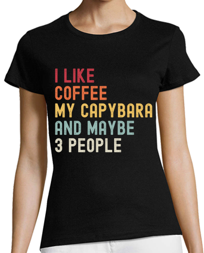Image of I Like Coffee Capybara and 3 People