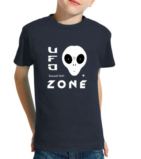 Tee Shirt Pour Enfant Manche Courte zone ovni