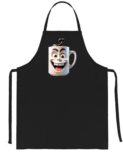 Image of crazy crazy coffee mug for pub waiter waitress bartender artisan