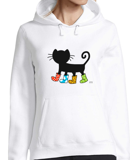 Sweat-shirt À Capuche Pour Femme chat botté