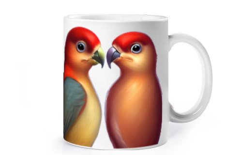 Image of inseparable from fischer duo love cup coffee tea croissants herbal tea