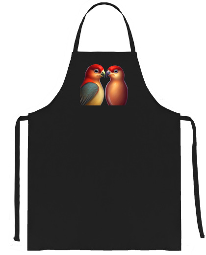 Image of inseparable from fischer duo love seller saleswoman pet store birds