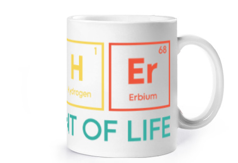 Image of chemistry student teacher father dad cup coffee tea croissants infusion herbal tea