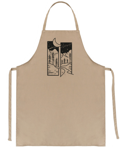 Image of moonlight forest in a mushroom setting seller waiter