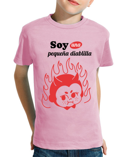 Tee Shirt Pour Enfant Manche Courte je suis un petit diable