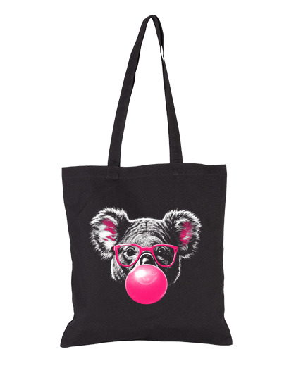 Image of koala pink glasses bubble chewing gum
