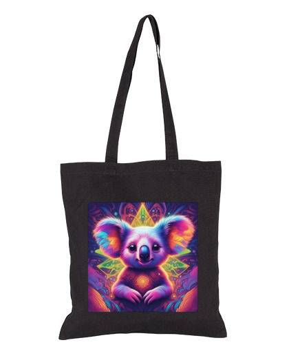 Image of koala baby too cute neon neon style vacation beach tote bag