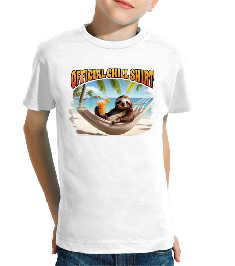 Tee Shirt Pour Enfant Manche Courte retraite au soleil chill chillout depar