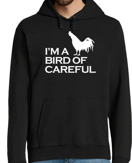 Sweat-shirt À Capuche Pour Homme suis un soin des oiseaux