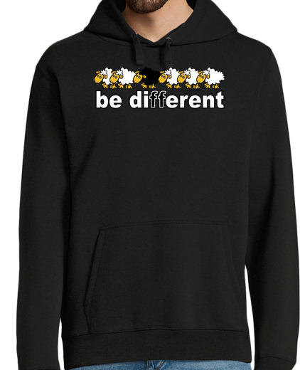 Sudadera Con Capucha Para Hombre BE DIFFERENT laTostadora