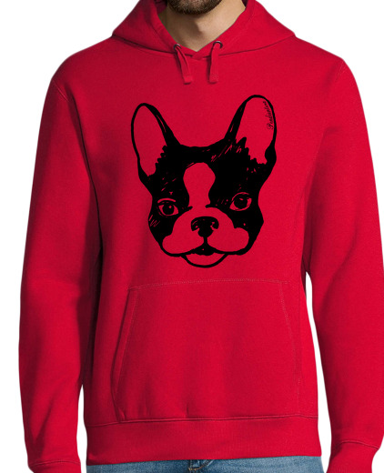 Sweat-shirt À Capuche Pour Homme bouledogue français