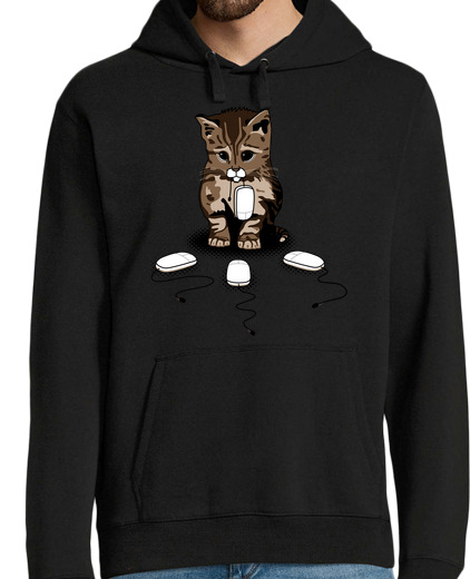 Sweat-shirt À Capuche Pour Homme yeux de chat