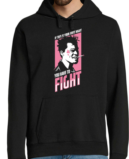 Sweat-shirt À Capuche Pour Homme fight club: vous devez combattre