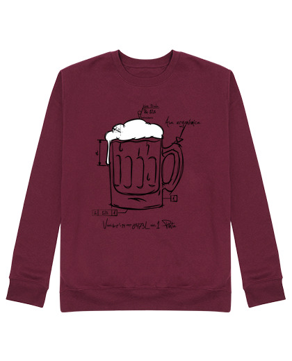 Sudadera Sin Capucha Unisex Cerveza Técnica laTostadora