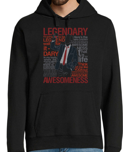 Sweat-shirt À Capuche Pour Homme barney stinson - légendaire t-shirt de aw