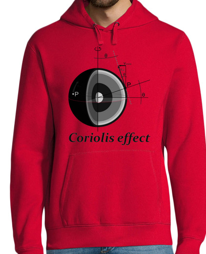 Sweat-shirt À Capuche Pour Homme effet coriolis