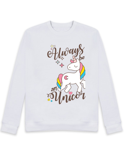 Sweat Unisexe toujours une licorne