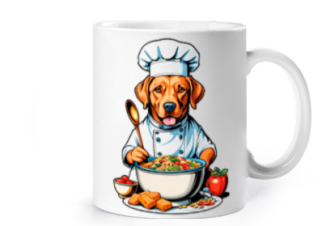 Image of dog great gourmet chef puppies price cup coffee tea croissants herbal infusion