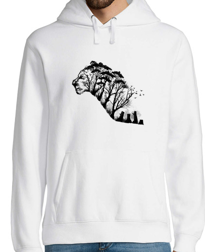 Sweat-shirt À Capuche Pour Homme tigre