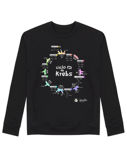 Sweat Unisexe cycle de krebs (fond sombre)