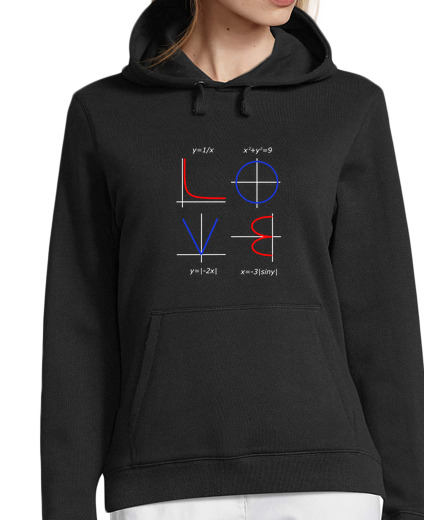 Sweat-shirt À Capuche Pour Femme maths drôles d'amour