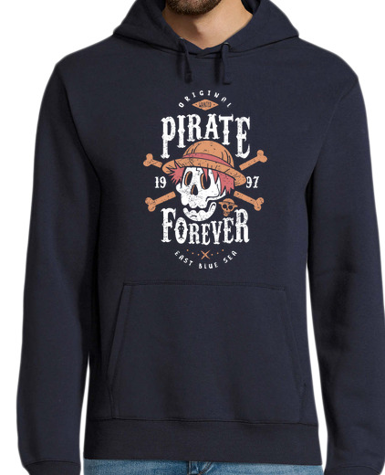 Sweat-shirt À Capuche Pour Homme pirate voulait toujours