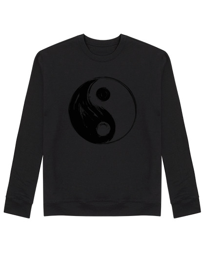 Sweat Unisexe yin and yang - black edition